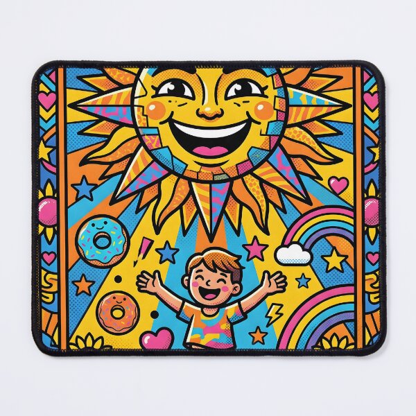 Item preview, The Sun Tarot Card Pop Art Colorful Witchy Sticker designed and sold by Poppy Volt.
