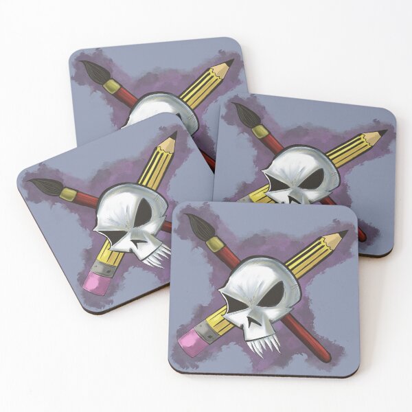Item preview, SKULL AND ART TOOLS designed and sold by DroidMonkey.