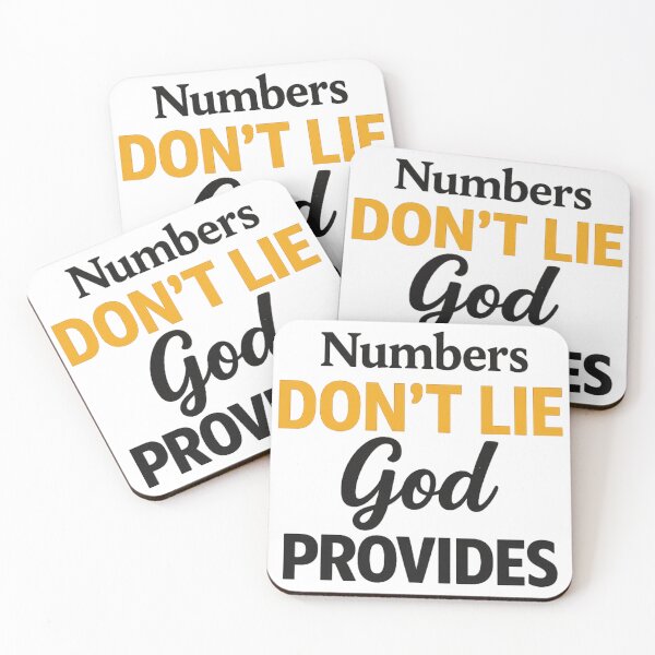 Item preview, Numbers Don’t Lie God Provides – Christian Faith, Biblical Provision Apparel, Trust God Message designed and sold by Cana Creations.