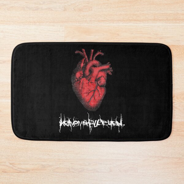 Item preview, the heart heaven shall burn decal white designed and sold by hutkamadi.
