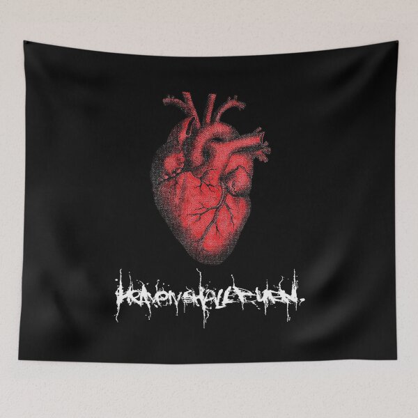 Item preview, the heart heaven shall burn decal white designed and sold by hutkamadi.