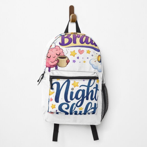 Item preview, Cute Night Shift Brain Design | Sleepy Coffee Lover Aesthetic | Night Owl Quote Illustration designed and sold by Sanika arts .