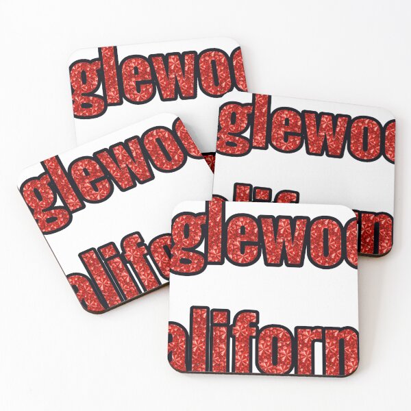 Item preview, Inglewood California City Name With Red Rhinestone designed and sold by TheIconSmith.
