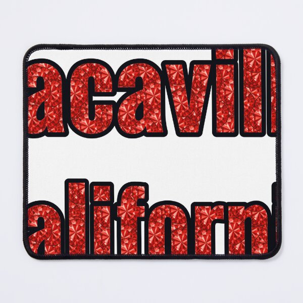 Item preview, Vacaville California City Name With Red Rhinestone designed and sold by TheIconSmith.