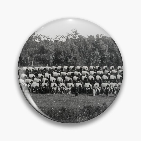 Item preview, American Civil War Wagon Train Military Encampment Photograph designed and sold by TheSoulOfArt.