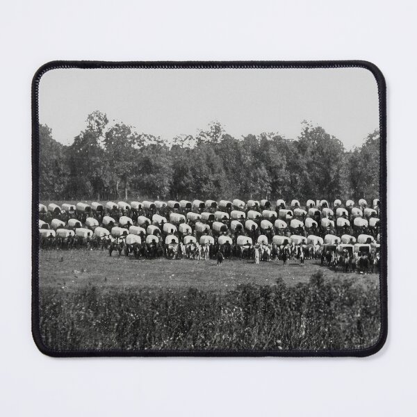 Item preview, American Civil War Wagon Train Military Encampment Photograph designed and sold by TheSoulOfArt.