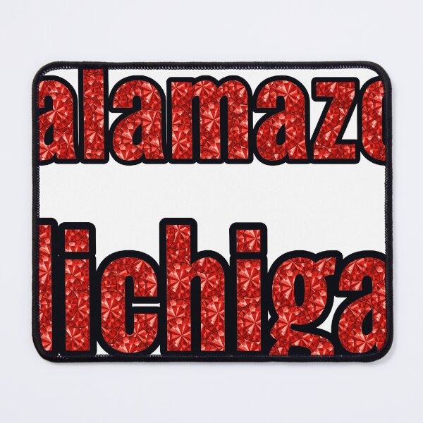 Item preview, Kalamazoo Michigan City Name With Red Rhinestone designed and sold by TheIconSmith.
