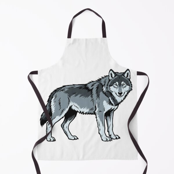 Item preview, Grey Wolf Illustration Minimalist Vector Art designed and sold by DigitalGremlin.