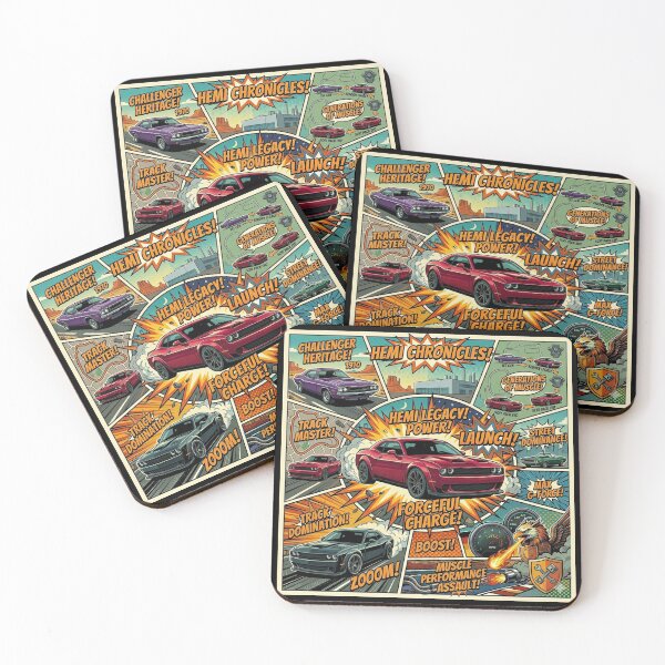 Item preview, Retro Muscle Car Comic Power – Classic American Performance Illustration designed and sold by GT Garage.