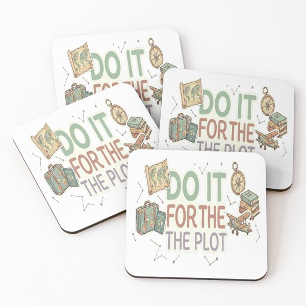 Item preview, Do It For The Plot - Pastel Travel Adventure Sticker designed and sold by Velora Design .