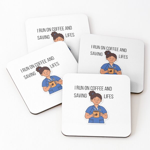 Item preview, Funny Nurse Coffee Shirt - I Run On Coffee And Saving Lives Gift designed and sold by juicy-shop.