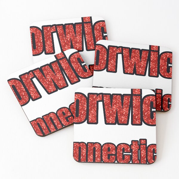 Item preview, Norwich Connecticut City Name With Red Rhinestone designed and sold by TheIconSmith.
