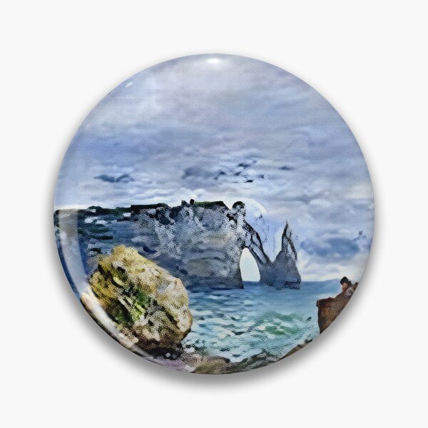 Item preview, Étretat, The Beach and the Porte d’Aval: Sunlit Shores and the Majestic Limestone Arch  designed and sold by artdesignsnow.