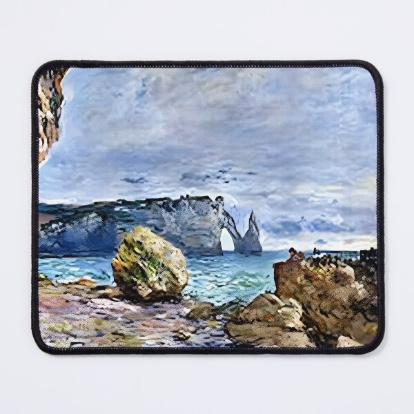 Item preview, Étretat, The Beach and the Porte d’Aval: Sunlit Shores and the Majestic Limestone Arch  designed and sold by artdesignsnow.