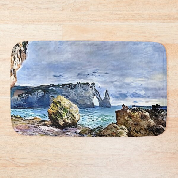 Item preview, Étretat, The Beach and the Porte d’Aval: Sunlit Shores and the Majestic Limestone Arch  designed and sold by artdesignsnow.