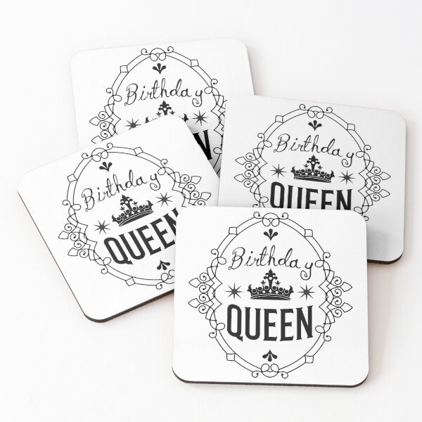 Item preview, Elegant Birthday Queen Crown Frame Black Typography designed and sold by LoviqueLab.