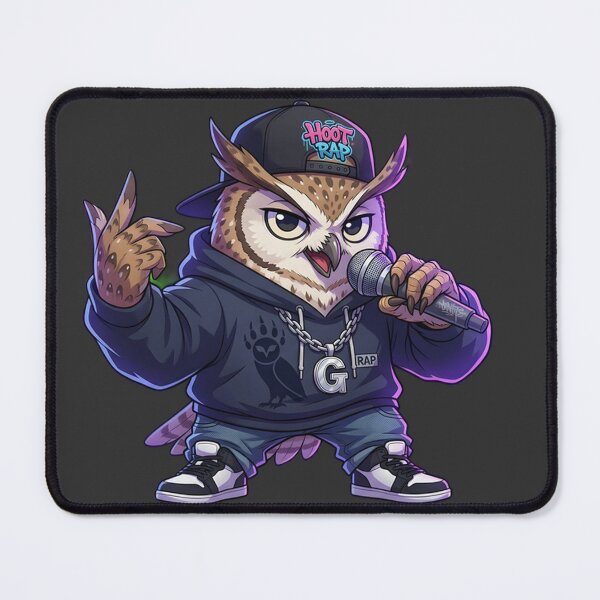 Item preview, Cool Owl Rapper - Urban Anime Style Streetwear Bird designed and sold by WalterAdd.