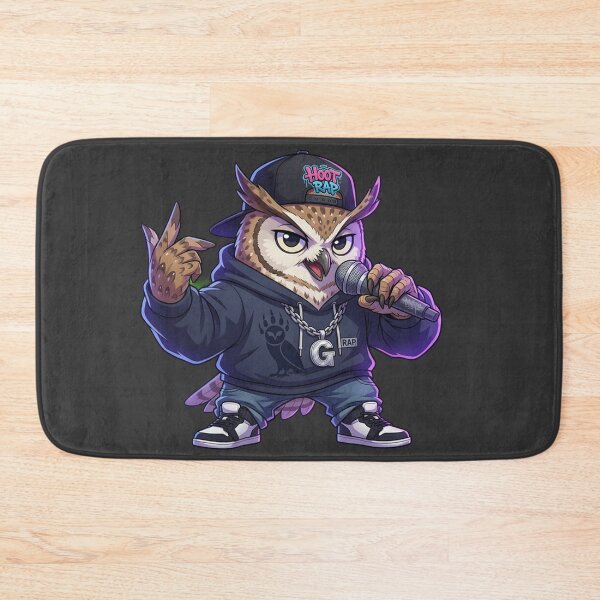 Item preview, Cool Owl Rapper - Urban Anime Style Streetwear Bird designed and sold by WalterAdd.