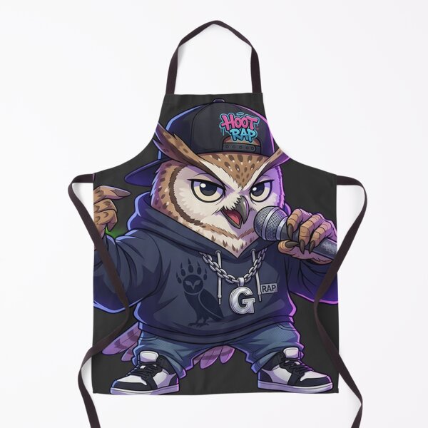 Item preview, Cool Owl Rapper - Urban Anime Style Streetwear Bird designed and sold by WalterAdd.