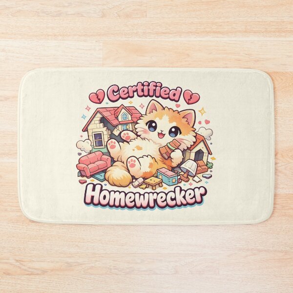 Item preview, Certified Homewrecker Cat Lover and Kitten Chaos designed and sold by SplashTastic.