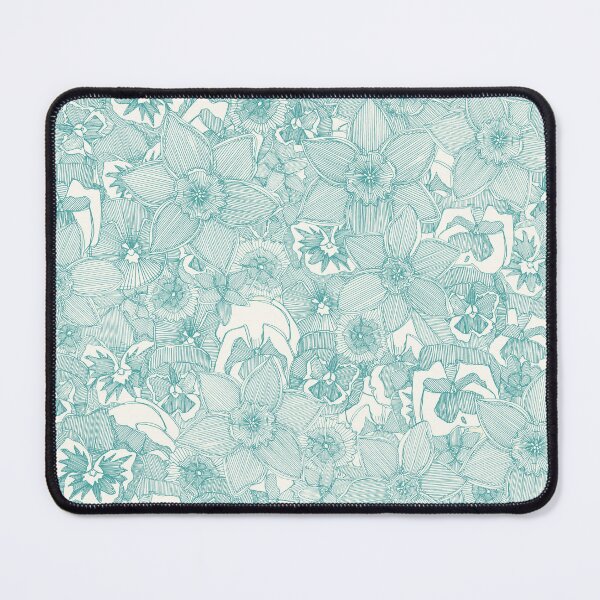 Item preview, springtime flowers teal designed and sold by scrummy.