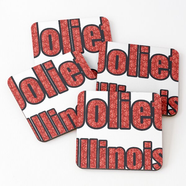 Item preview, Joliet Illinois City Name With Red Rhinestone designed and sold by TheIconSmith.