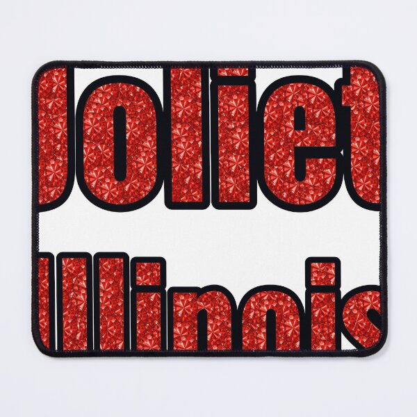 Item preview, Joliet Illinois City Name With Red Rhinestone designed and sold by TheIconSmith.