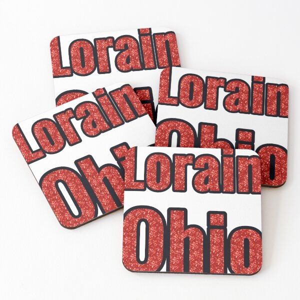 Item preview, Lorain Ohio City Name With Red Rhinestone designed and sold by TheIconSmith.