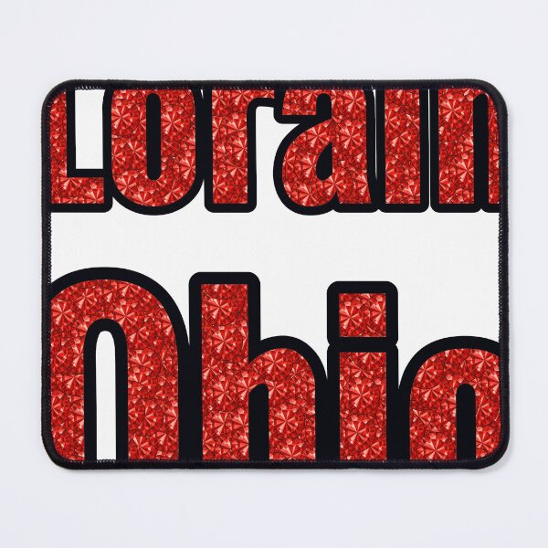 Item preview, Lorain Ohio City Name With Red Rhinestone designed and sold by TheIconSmith.