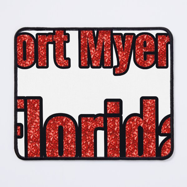 Item preview, Fort Myers Florida City Name With Red Rhinestone designed and sold by TheIconSmith.