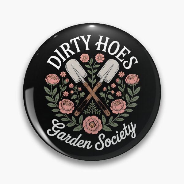 Aperçu de l'œuvre Blason floral vintage de la Dirty Hoes Garden Society créée et vendue par 404wearpl.