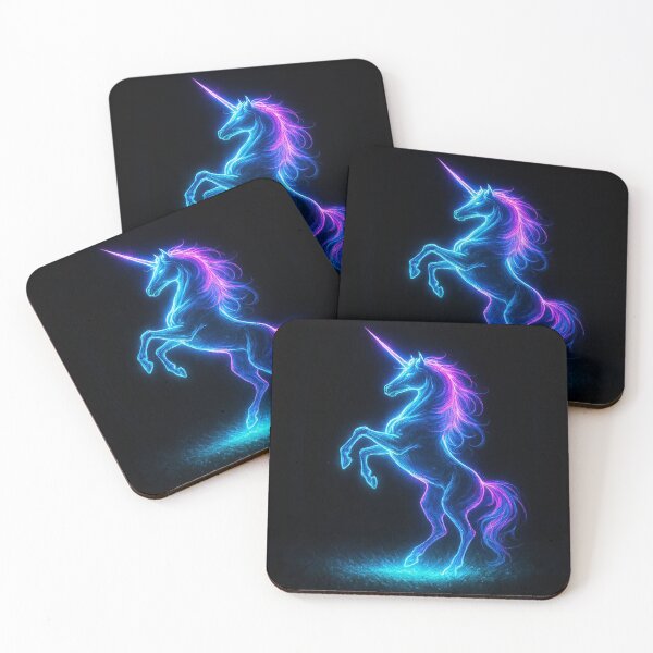 Item preview, Neon Unicorn Fantasy Glow Art designed and sold by myforestfog.