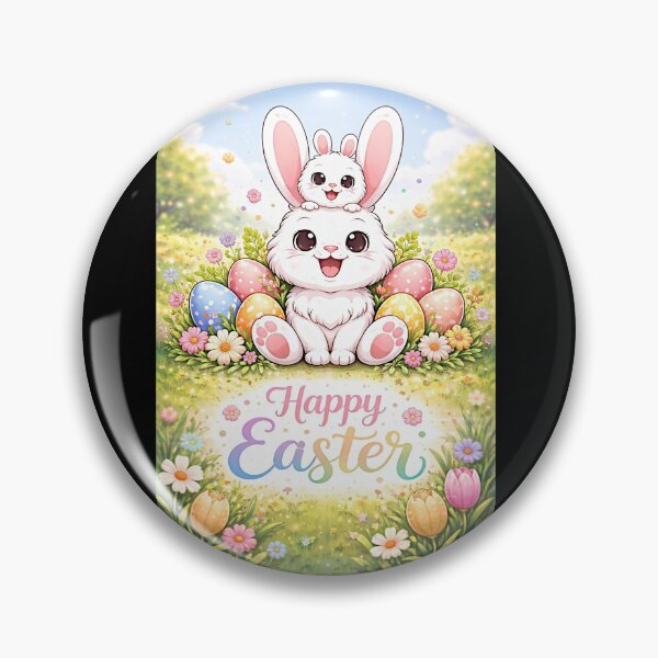 Item preview, Two bunnies for a happy Easter designed and sold by NubesDesignCH.