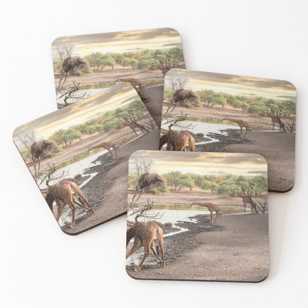 Item preview, Giraffes at Watering Hole designed and sold by Graz-Photos.