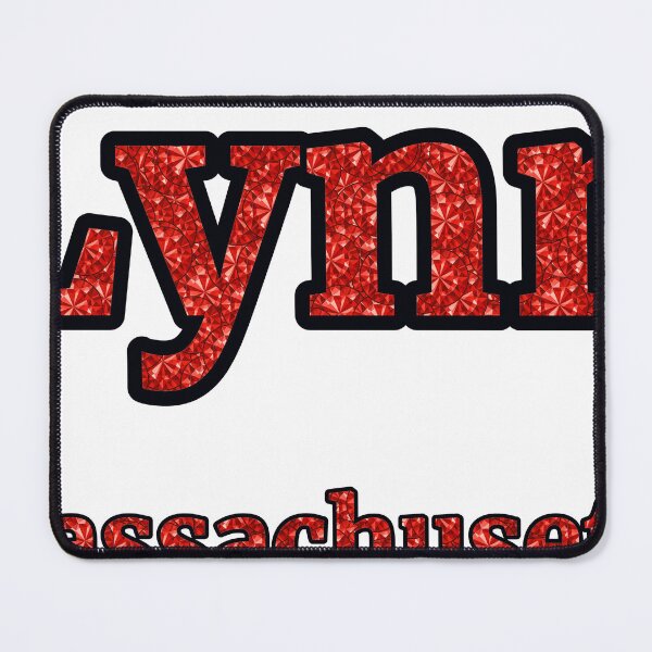Item preview, Lynn Massachusetts City Name With Red Rhinestone designed and sold by TheIconSmith.