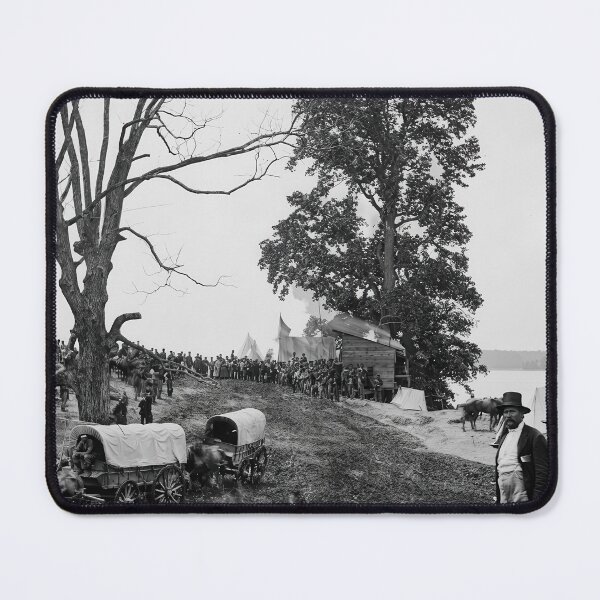 Item preview, Civil War Sanitary Commission Supply Wagons Historical Photograph designed and sold by TheSoulOfArt.