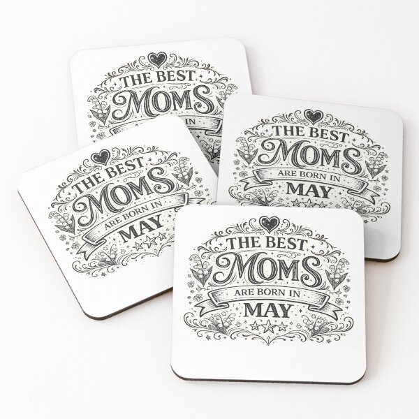 Item preview, The Best Moms Are Born In May – May Birthday Mom Gift Vintage Typography designed and sold by Szapeee.