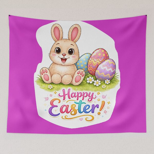 Item preview, Eggs and a Bunny for a Happy Easter designed and sold by NubesDesignCH.
