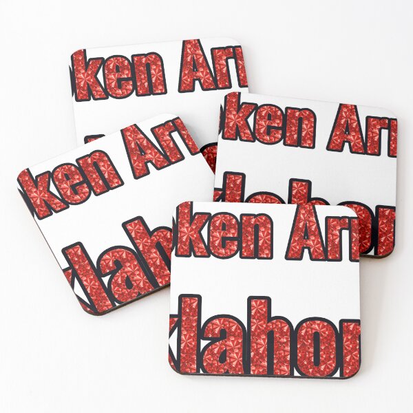 Item preview, Broken Arrow Oklahoma City Name With Red Rhinestone designed and sold by TheIconSmith.