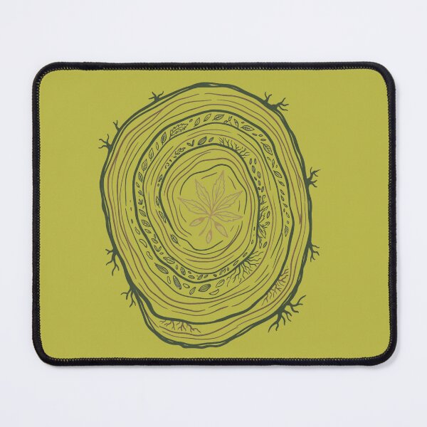 Item preview, Aura of Nature - Minimalist Tree Rings & Leaf Design | Organic Line Art T-Shirt" designed and sold by MRYDESING.