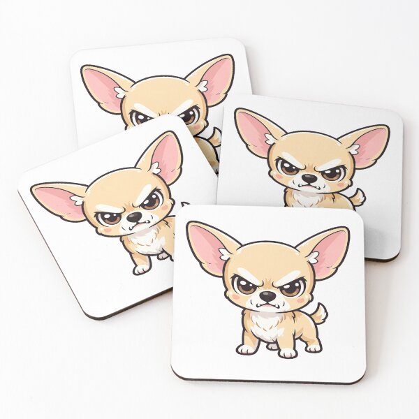 Item preview, Angry But Cute Chibi Chihuahua - Kawaii Grumpy Dog designed and sold by Medisoultech.