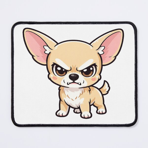 Item preview, Angry But Cute Chibi Chihuahua - Kawaii Grumpy Dog designed and sold by Medisoultech.