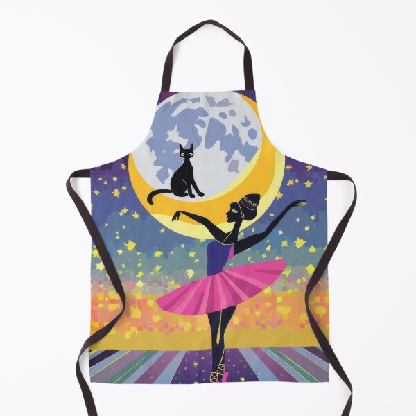 Item preview, Cosmic Ballerina Dancing With Cat Beneath Moon designed and sold by VISO-art.