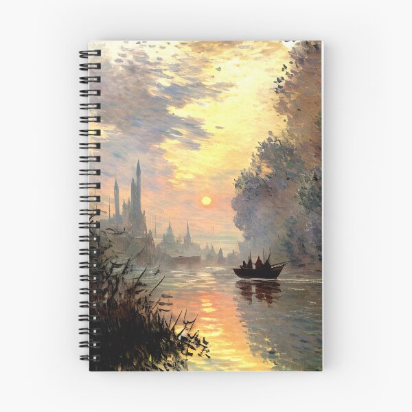 Item preview, Evening at Argenteuil: Golden Reflections on the Seine designed and sold by artdesignsnow.