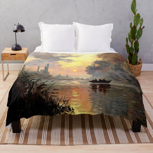Item preview, Evening at Argenteuil: Golden Reflections on the Seine designed and sold by artdesignsnow.