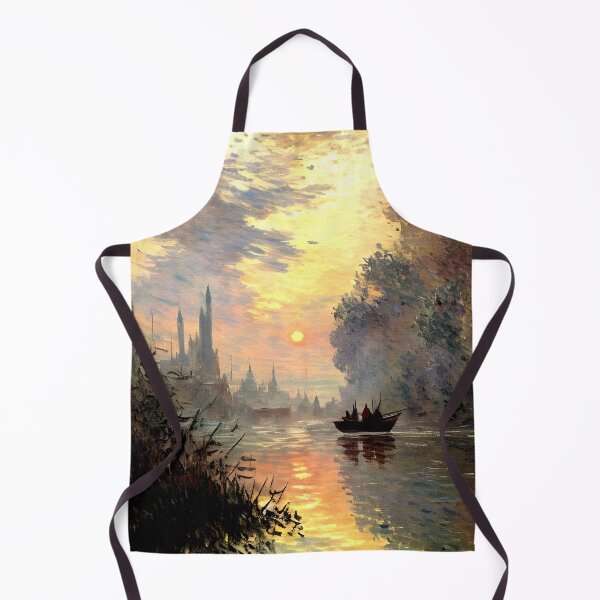Item preview, Evening at Argenteuil: Golden Reflections on the Seine designed and sold by artdesignsnow.