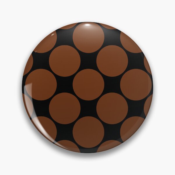 Item preview, Giant Brown Polka Dots on Black  designed and sold by POLKAIWERX.