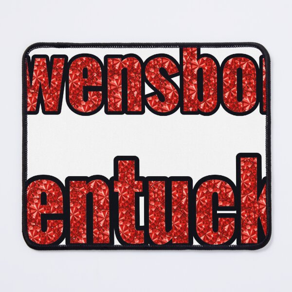 Item preview, Owensboro Kentucky City Name With Red Rhinestone designed and sold by TheIconSmith.