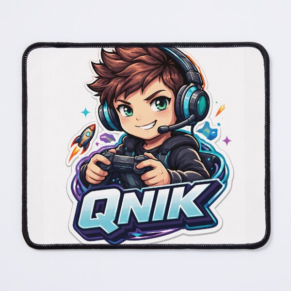 Item preview, Cute Gamer Boy Logo | Gaming Sticker | QNIK Gaming Mascot designed and sold by Kanvasly.