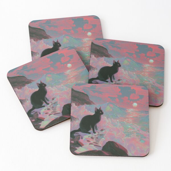 Item preview, Cat By The Waves designed and sold by DefNoiz.